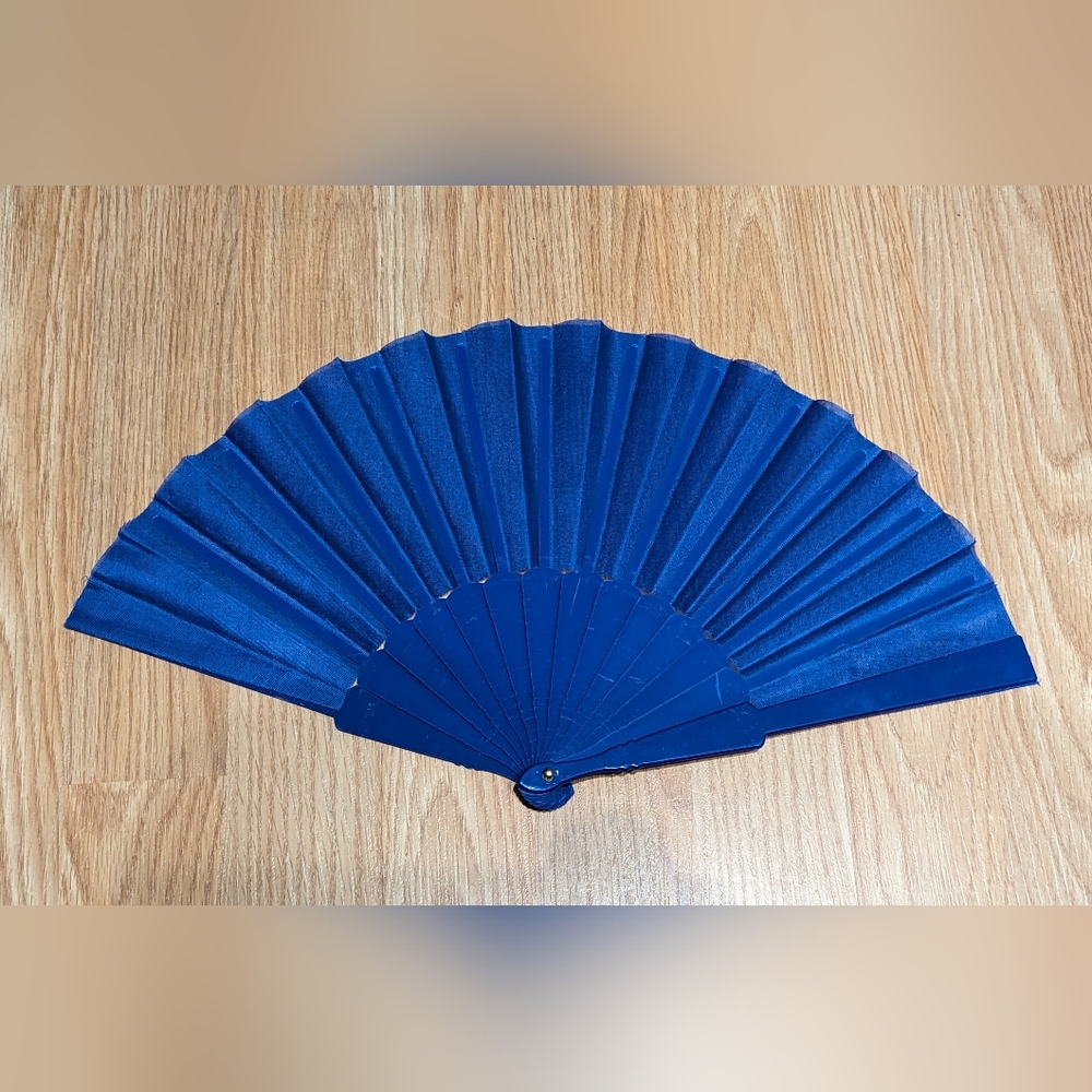 35 Royal Blue Hand Fans